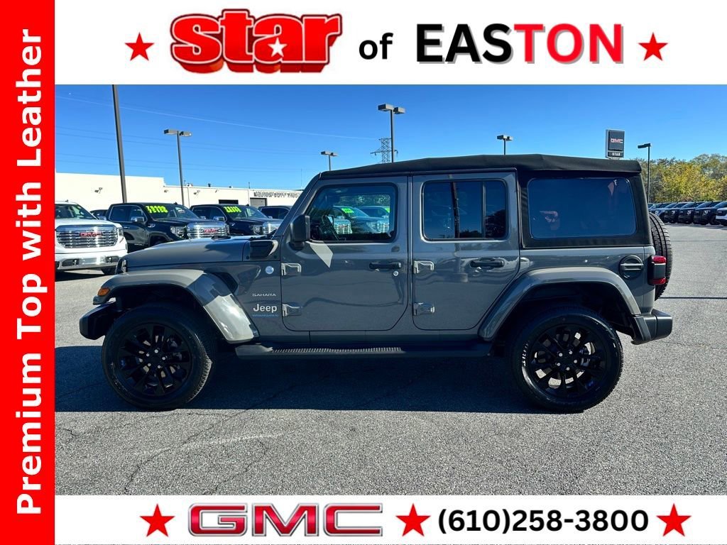 Used 2023 Gray Jeep Sahara 4x4 image 6