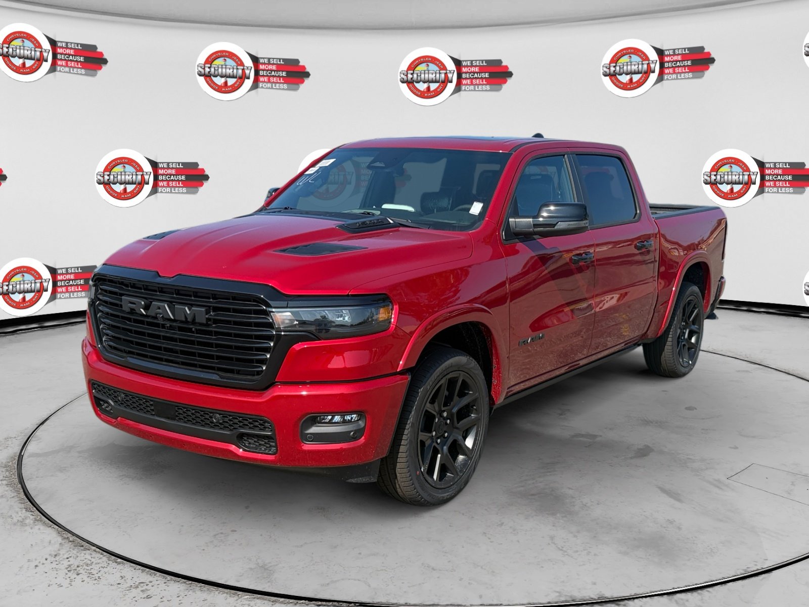 New 2026 Molten Red Pearl-Coat Exterior Paint RAM Laramie image 1