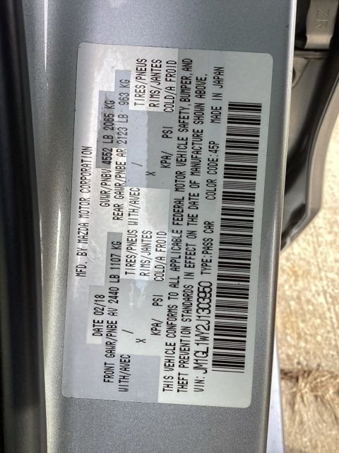 Used 2018 Sonic Silver Metallic Mazda Grand Touring Reserve image 37