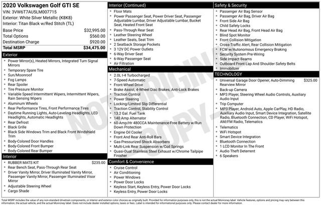 Used 2020 Silver Volkswagen 2.0T SE image 30