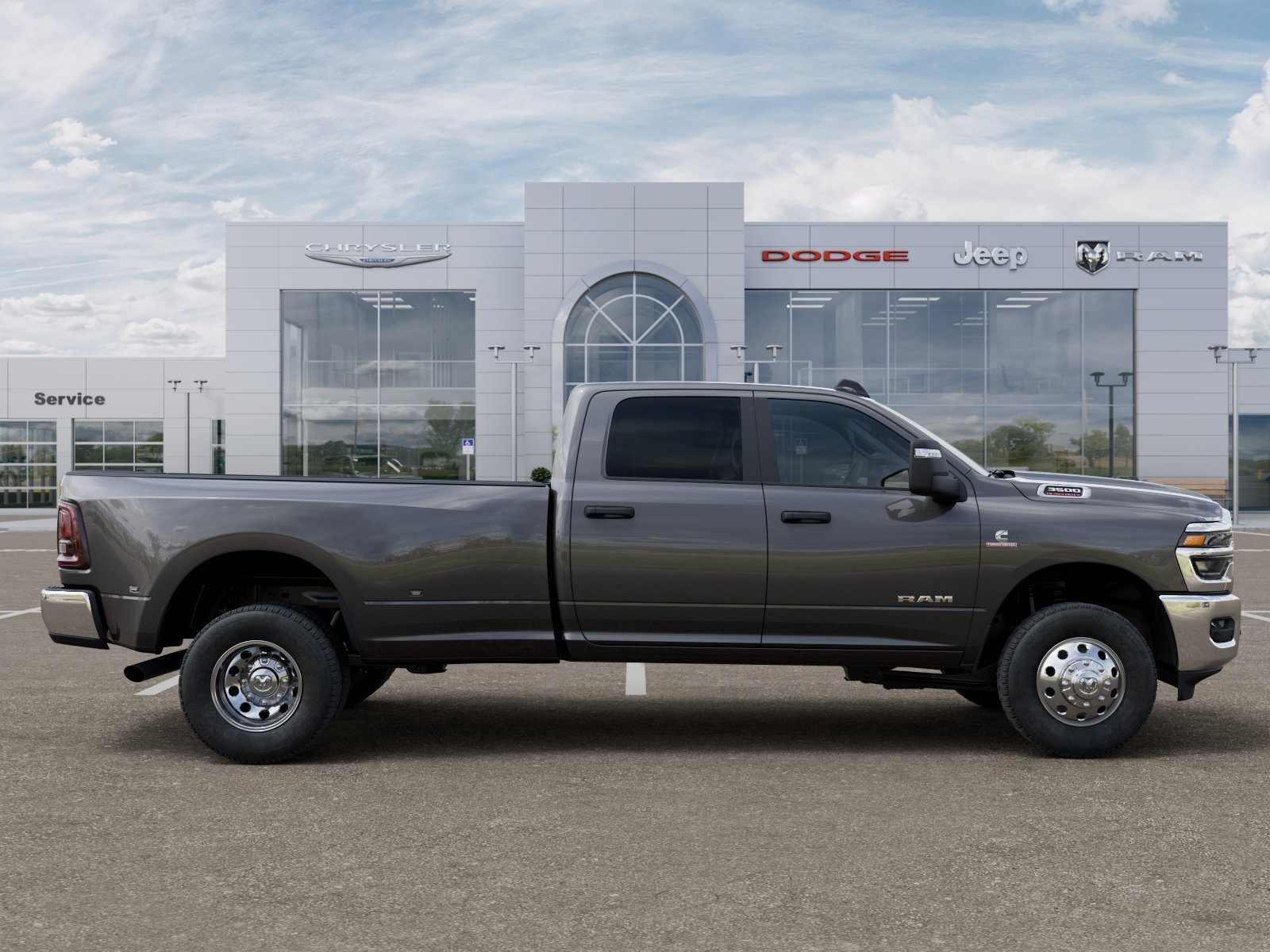 New 2026 Granite Crystal Metallic Clear-Coat Exterior Paint RAM Big Horn image 47