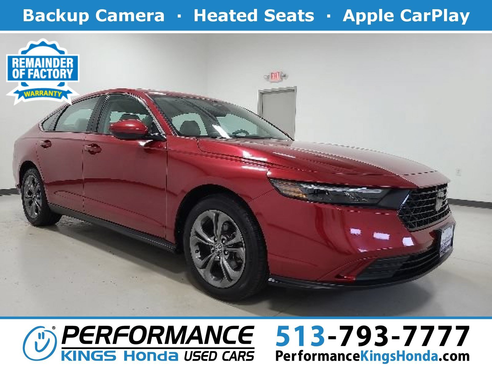 Used 2024 Radiant Red Metallic Honda 1.5T EX image 1