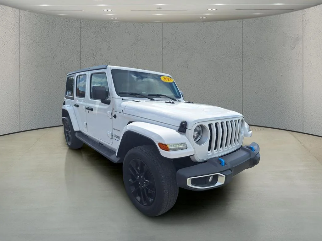 Certified Used 2023 White Jeep Sahara 4xe image 7