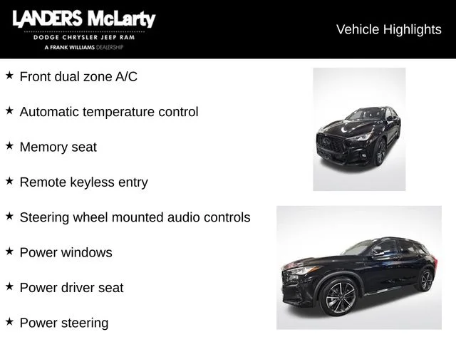 Used 2023 Black INFINITI SPORT image 6