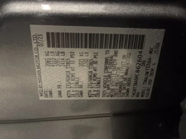 Certified Used 2023 Gray Nissan SV image 8