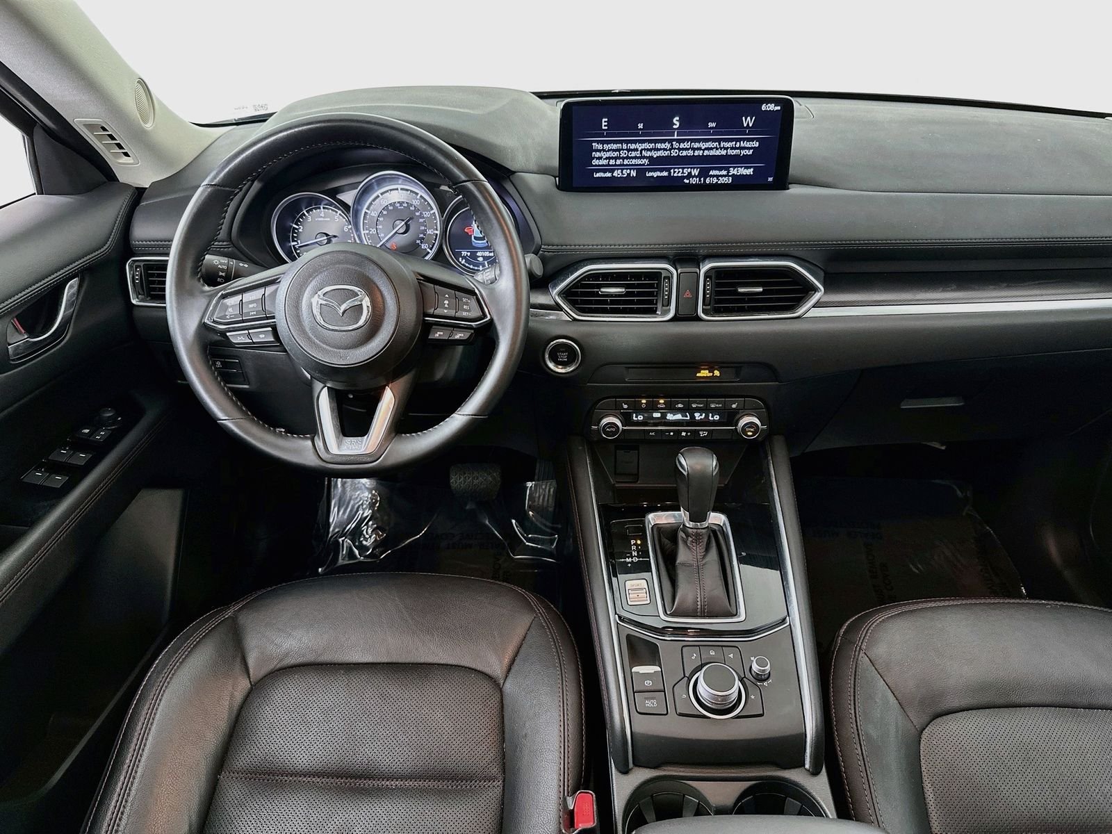 Used 2022 Gray Mazda 2.5 S Carbon Edition One Owner Sunroof Radar Cruise image 23