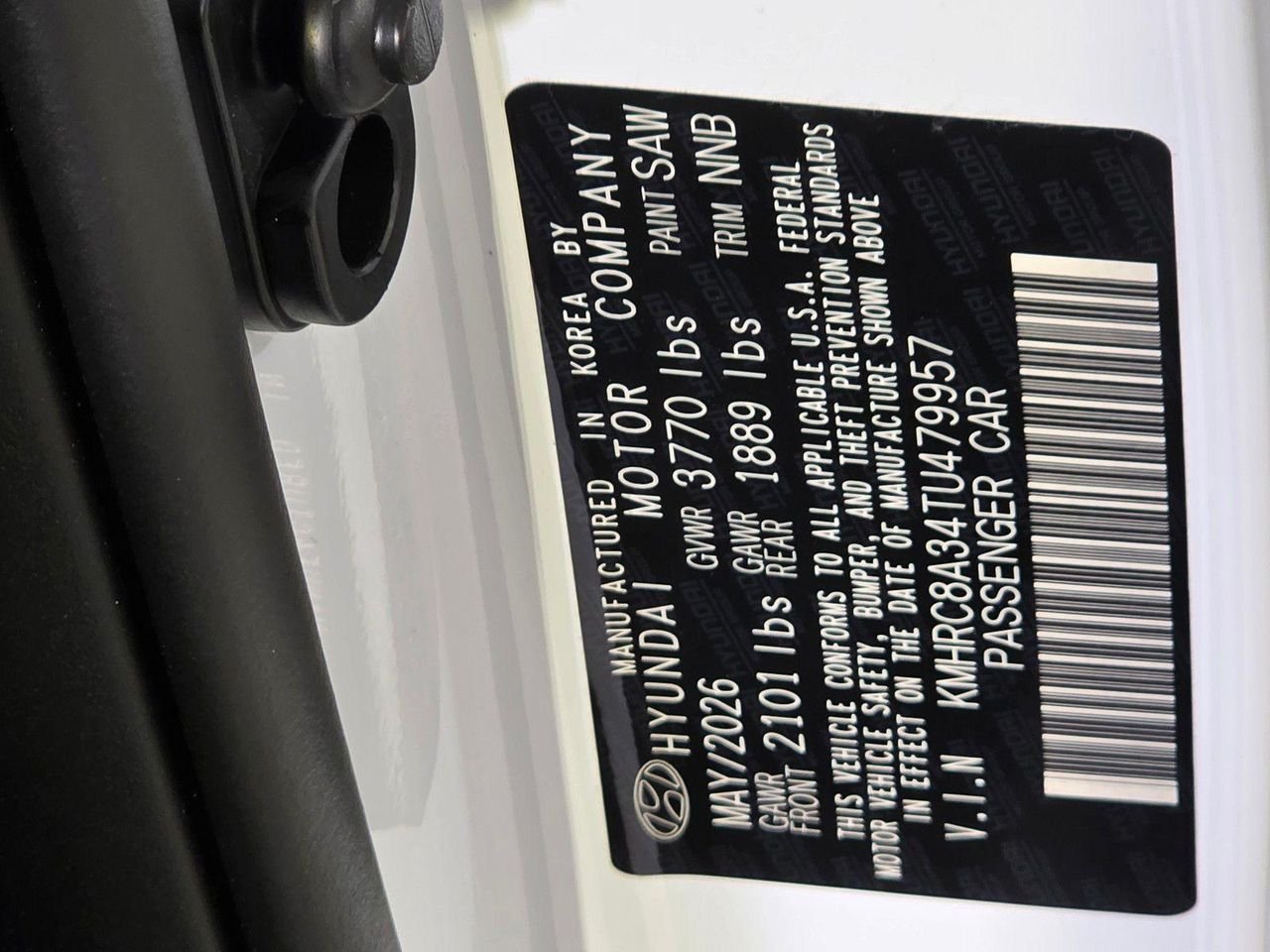 New 2026 Lunar White Hyundai SEL image 34