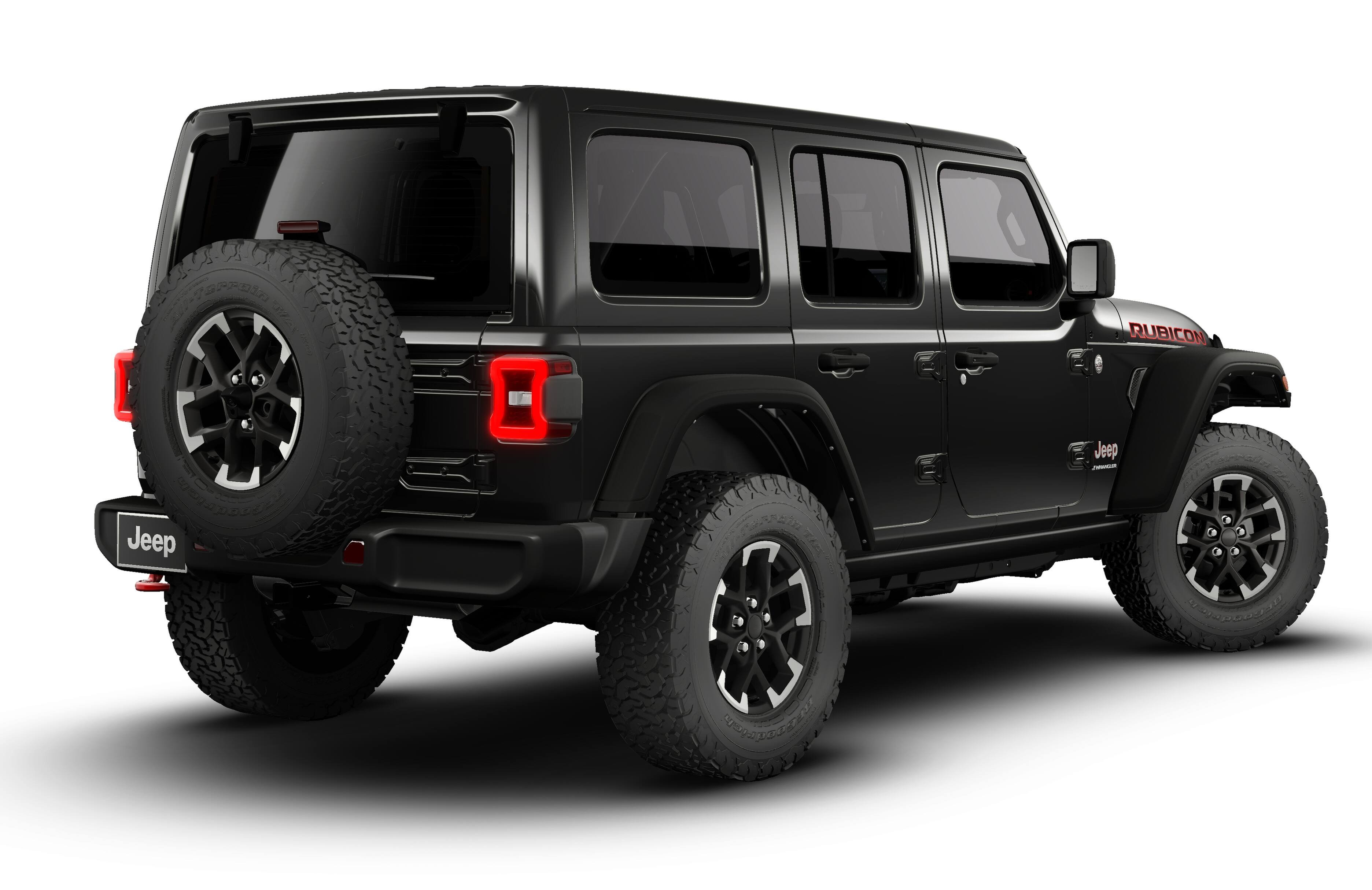 New 2026 Black Clear-Coat Exterior Paint Jeep Rubicon image 2