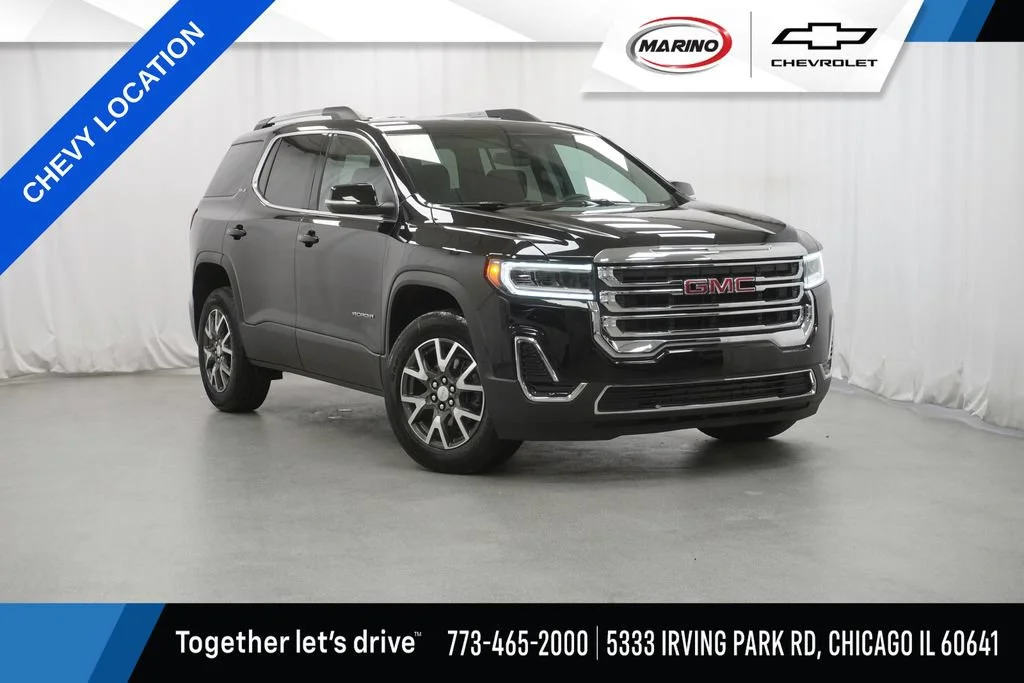 Used 2023 Ebony Twilight Metallic GMC SLE image 1