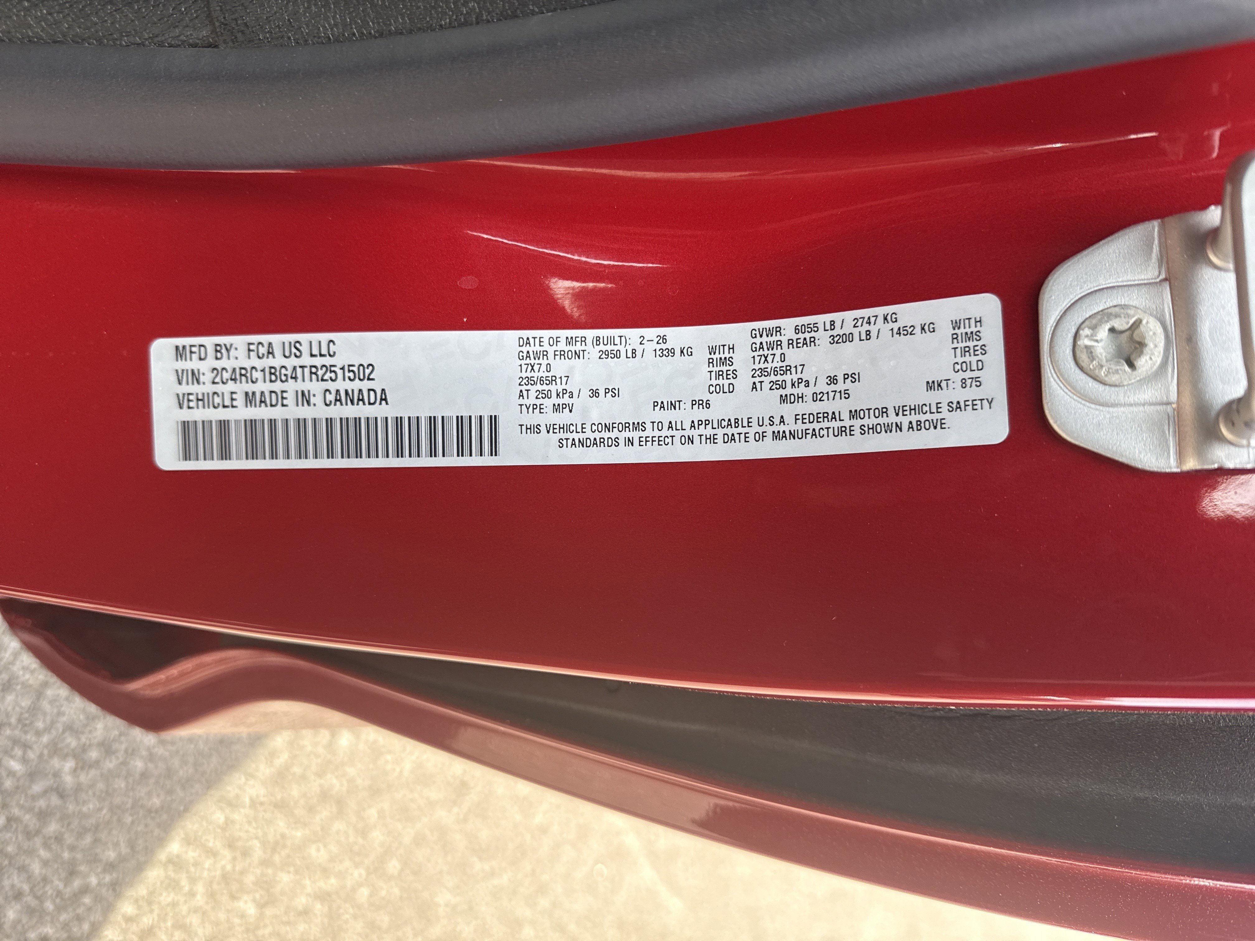 New 2026 Red Hot Pearl-Coat Exterior Paint Chrysler Select image 36