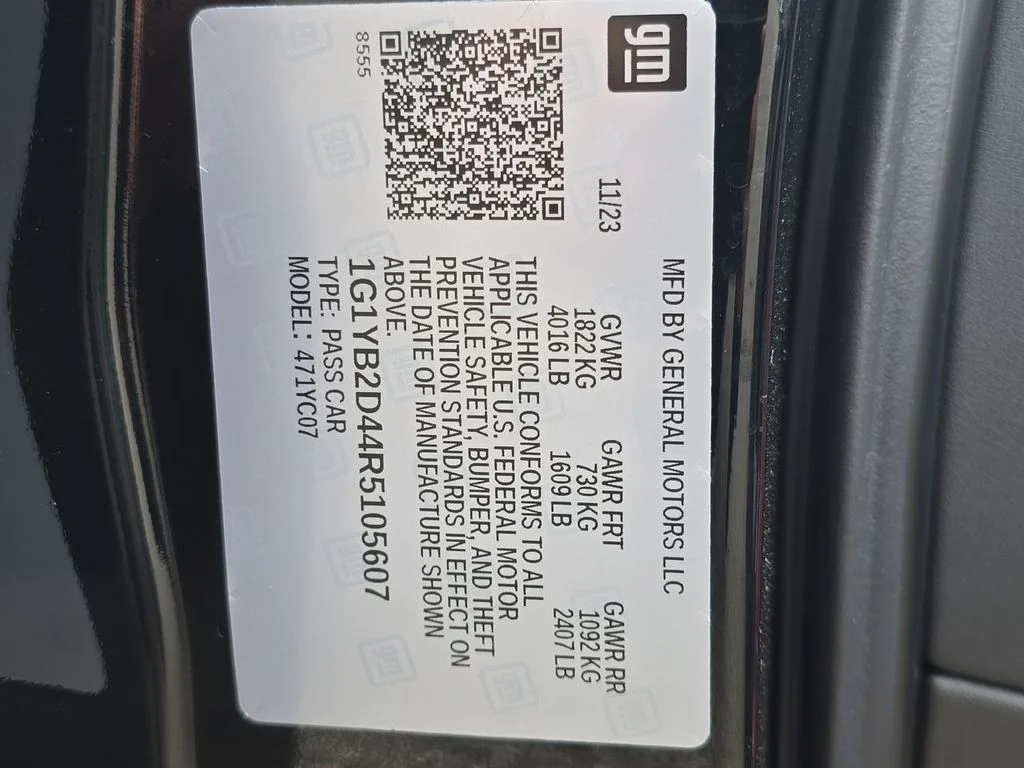 Certified Used 2024 Black Chevrolet Stingray image 35