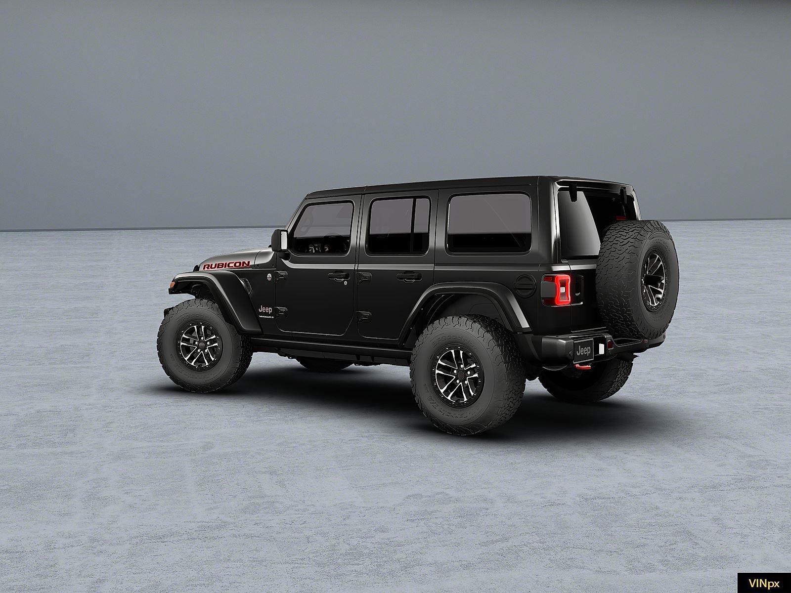New 2026 Black Clear-Coat Exterior Paint Jeep Rubicon X image 4