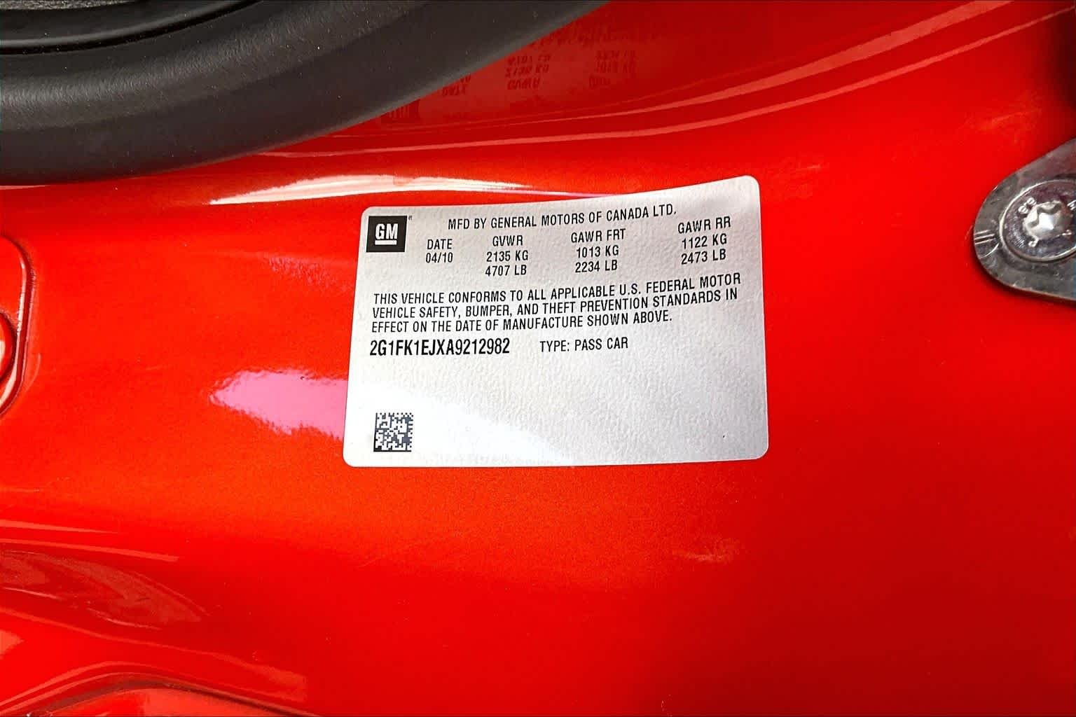 Used 2010 Inferno Orange Metallic Chevrolet 2SS image 30