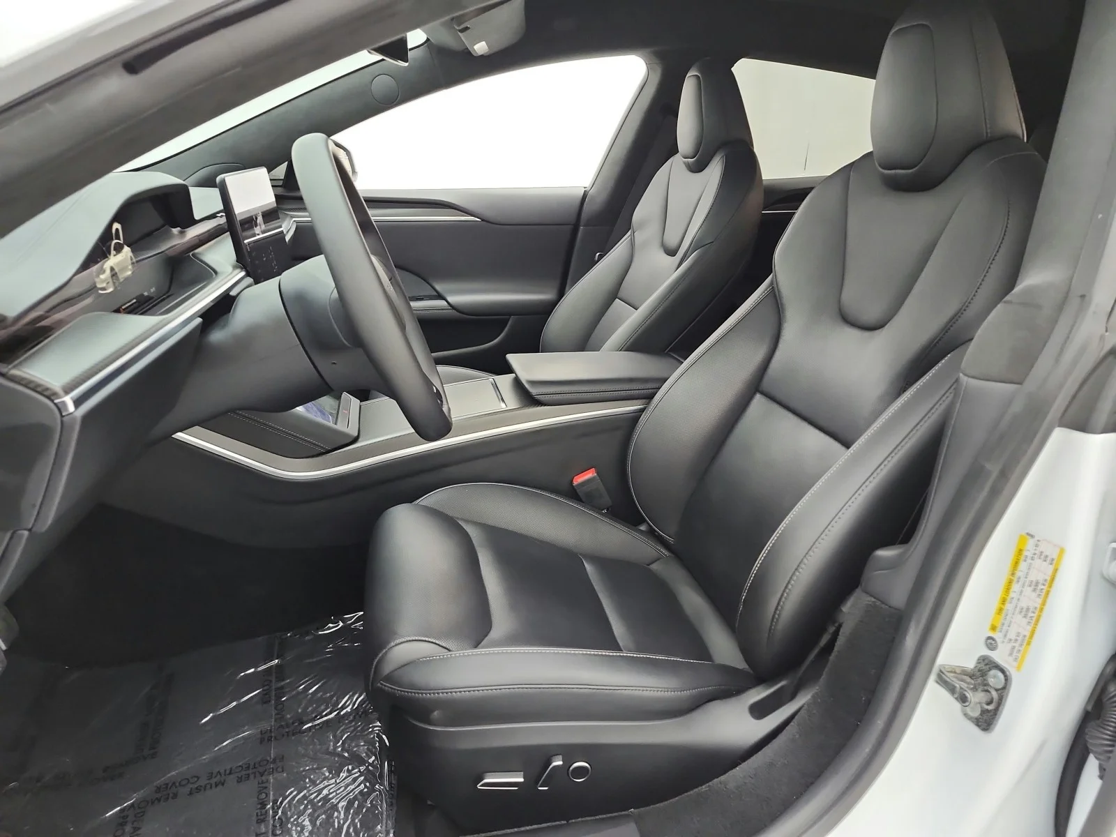 Used 2023 Pearl White Multi-Coat Tesla Plaid AWD image 13