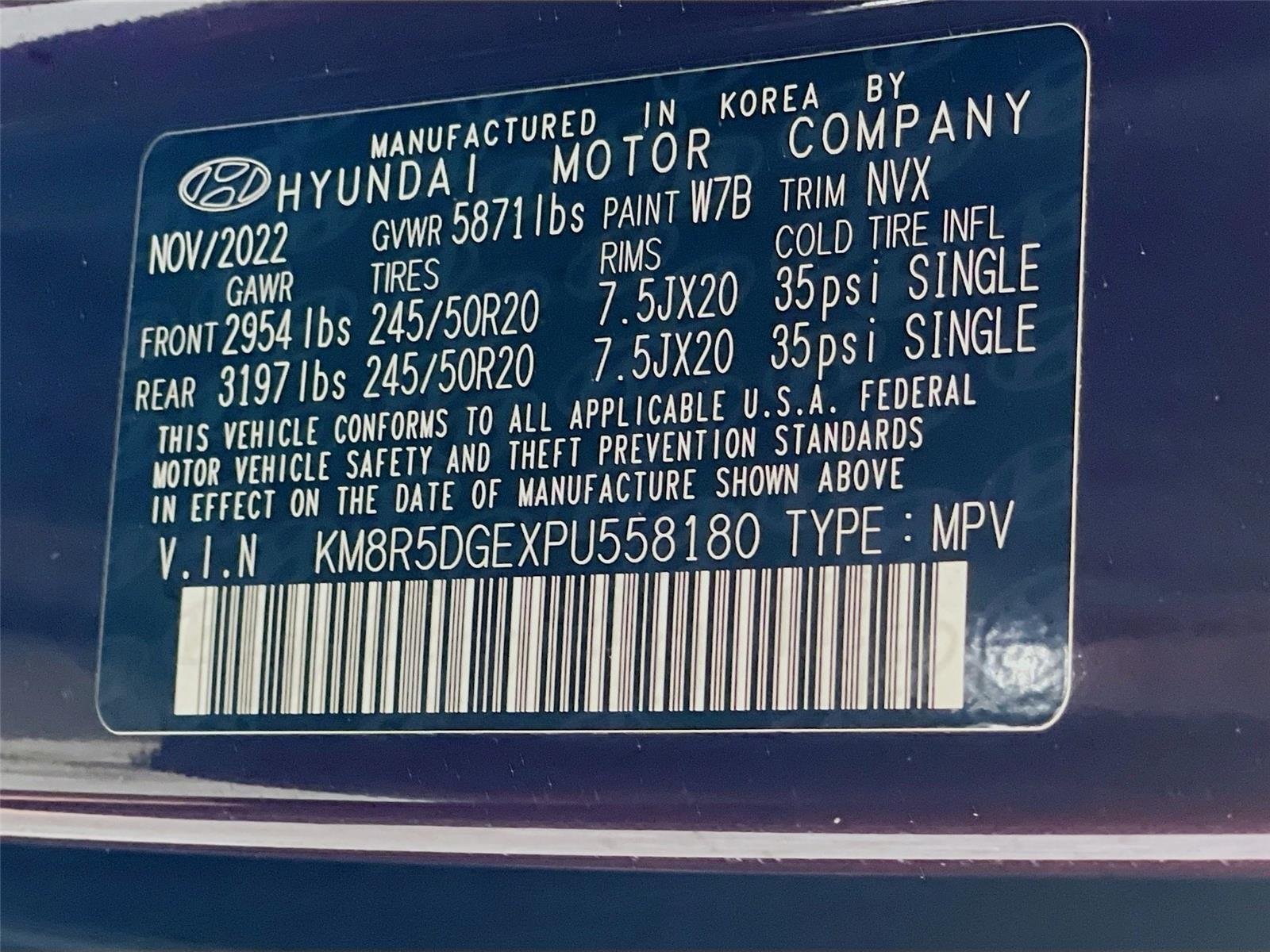 Used 2023 Sierra Burgundy Hyundai Limited image 38