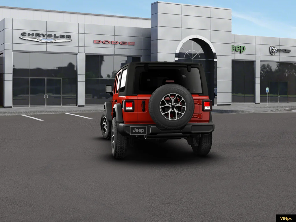 New 2026 Firecracker Red Clear-Coat Exterior Paint Jeep Sport S image 12
