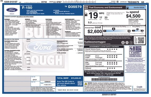 New 2026 Agate Black Metallic Ford XLT image 31