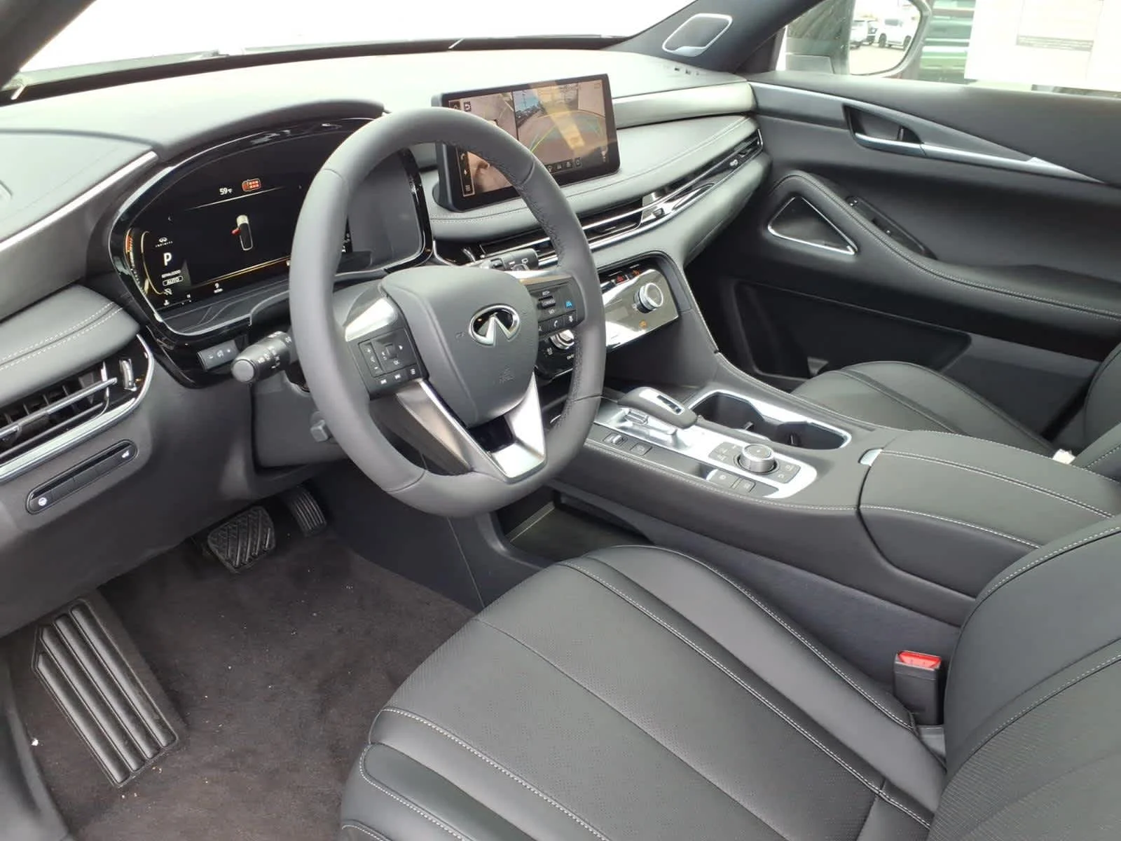 New 2027 Radiant White/Black Obsidian INFINITI SPORT image 10