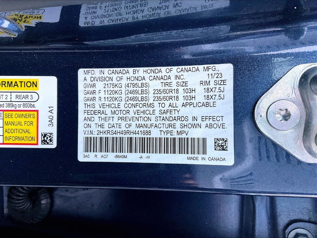 Used 2024 Blue Honda EX image 34