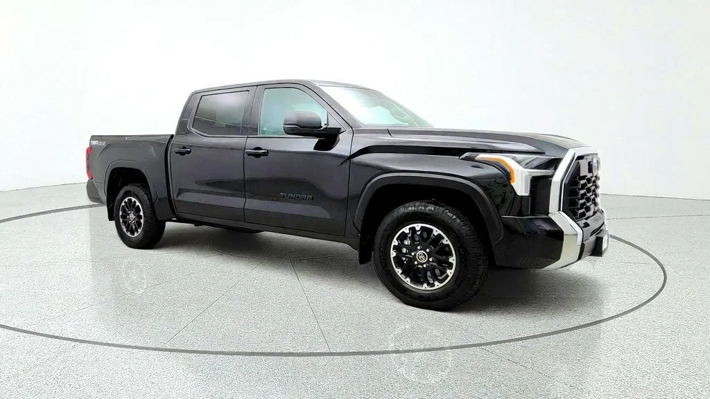 Used 2024 Midnight Black Metallic Toyota SR5 CrewMax 5.5