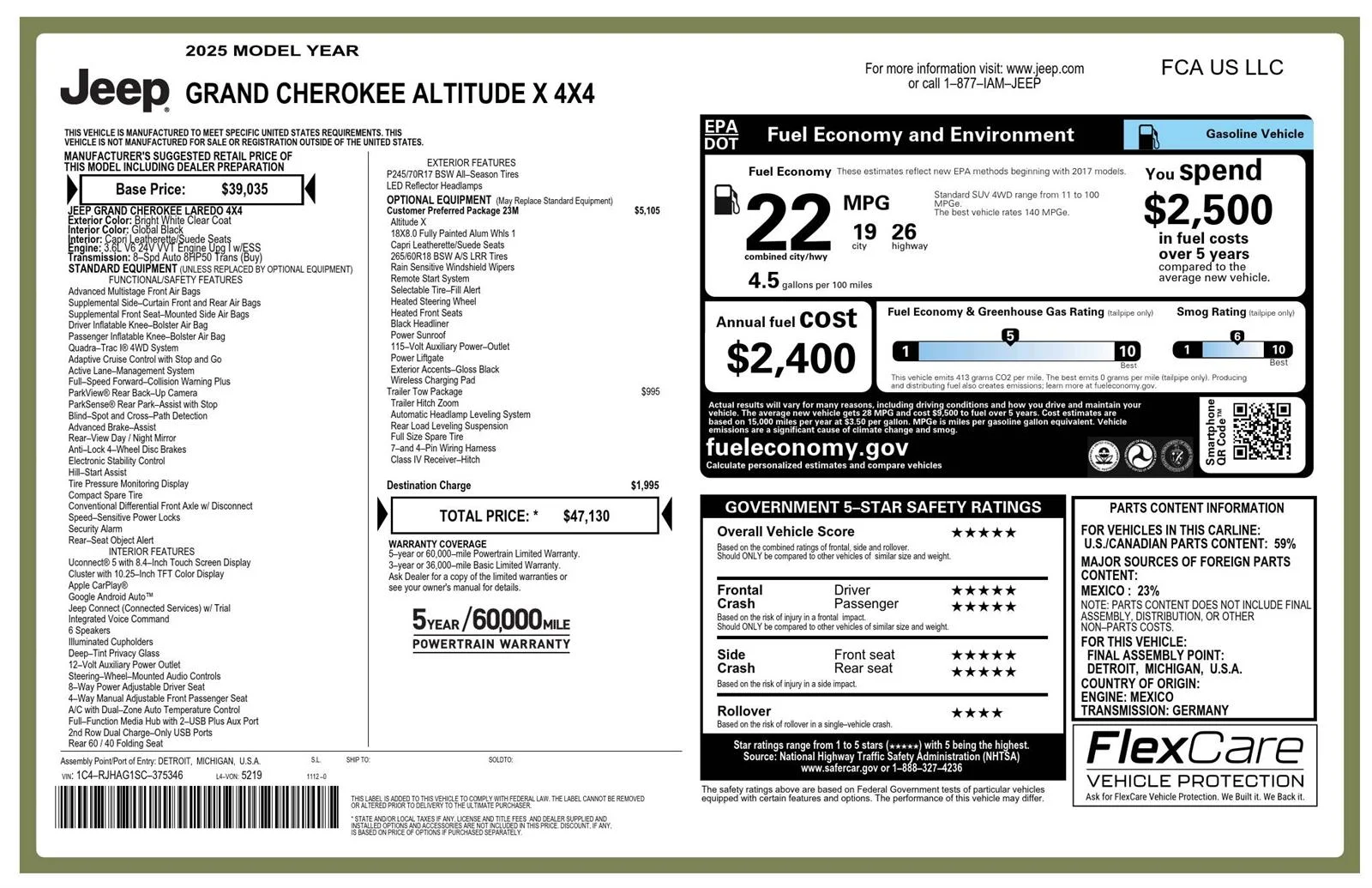 New 2025 Bright White Clearcoat Jeep Altitude X image 23