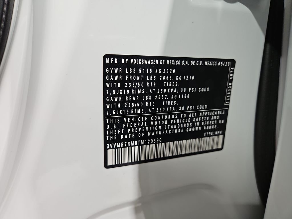 New 2026 White Volkswagen 2.0T SE image 29