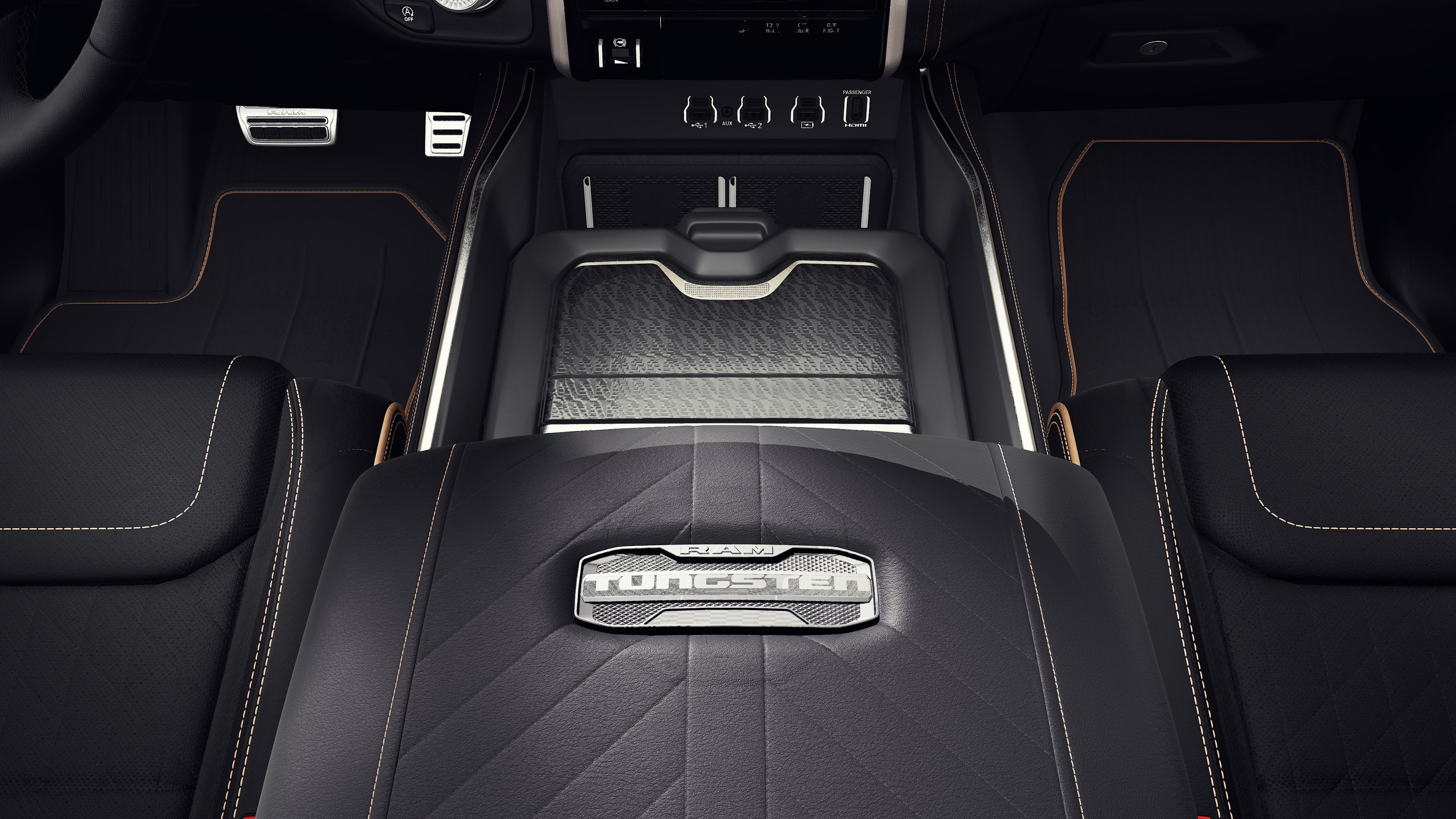 New 2027 Diamond Black Crystal Pearl-Coat Exterior Paint RAM Tungsten image 16