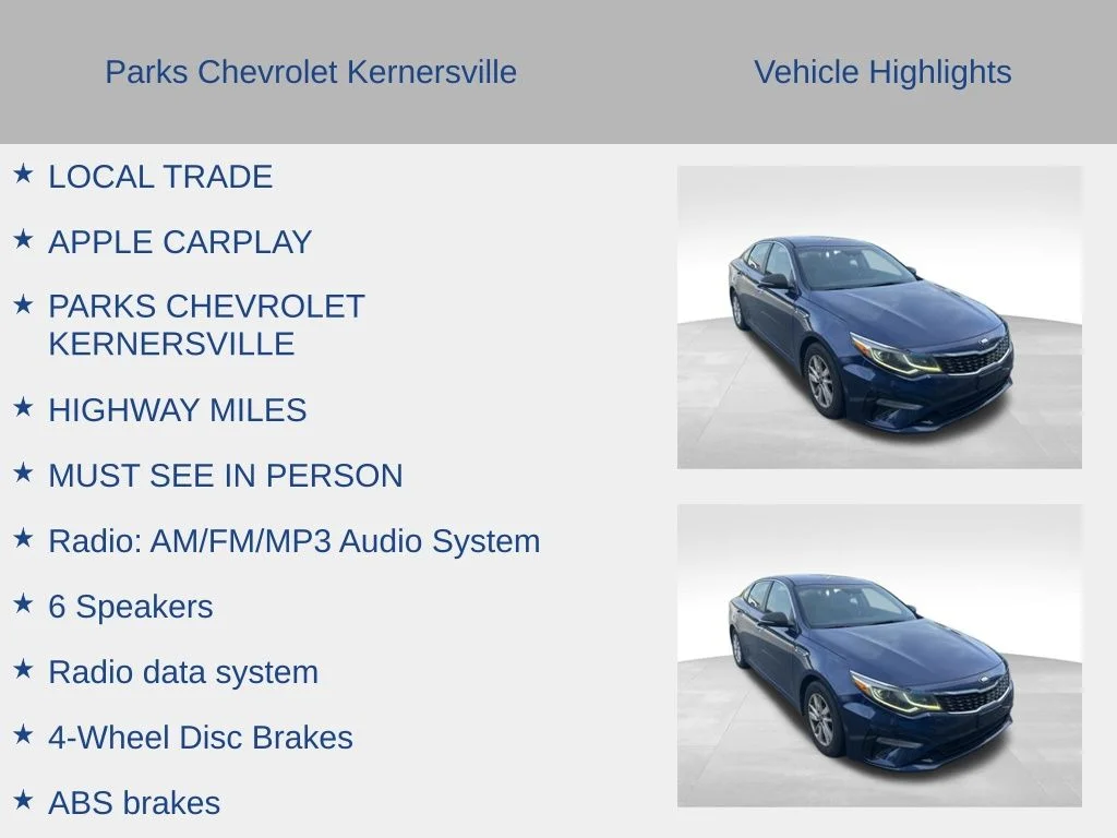 Used 2019 Blue Kia LX image 3