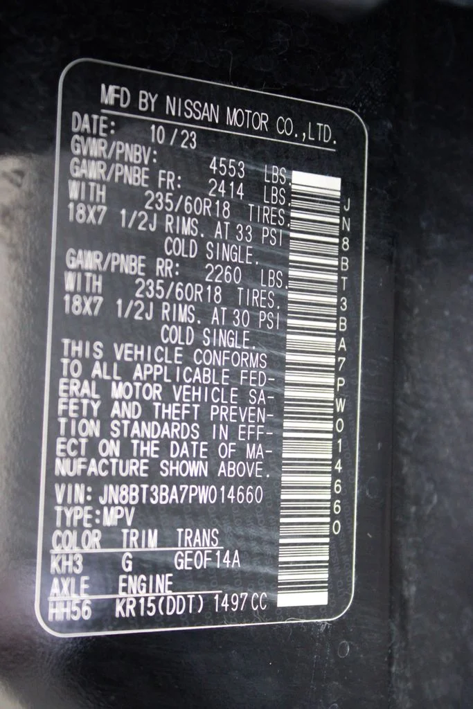 Used 2023 Black Nissan SV image 30