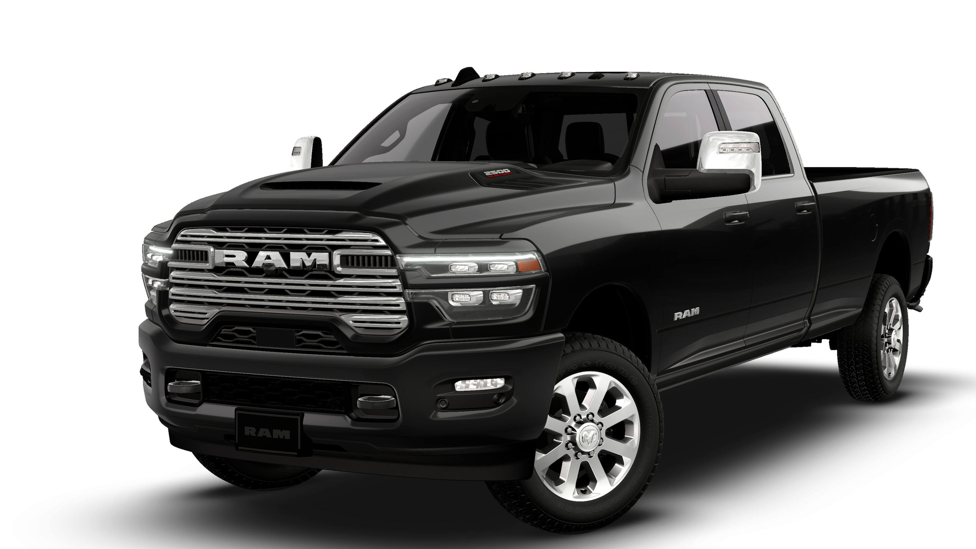 New 2026 Diamond Black Crystal Pearl-Coat Exterior Paint RAM LARAMIE image 27