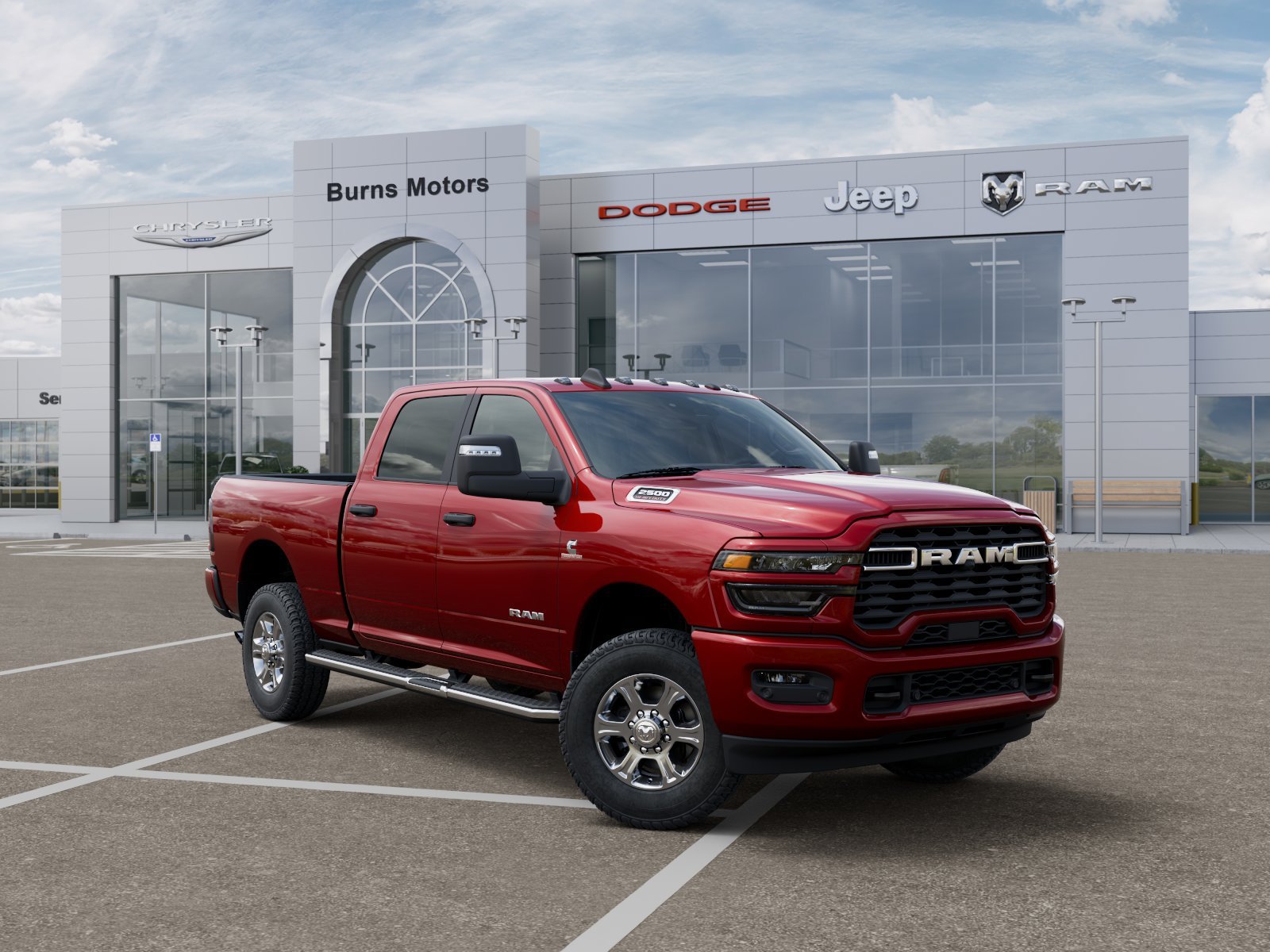 New 2027 Molten Red Pearl-Coat Exterior Paint RAM Lone Star image 5