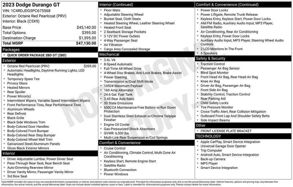 Certified Used 2023 Red Dodge GT image 10