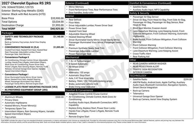 2027 Chevrolet Equinox RS - Photo 1