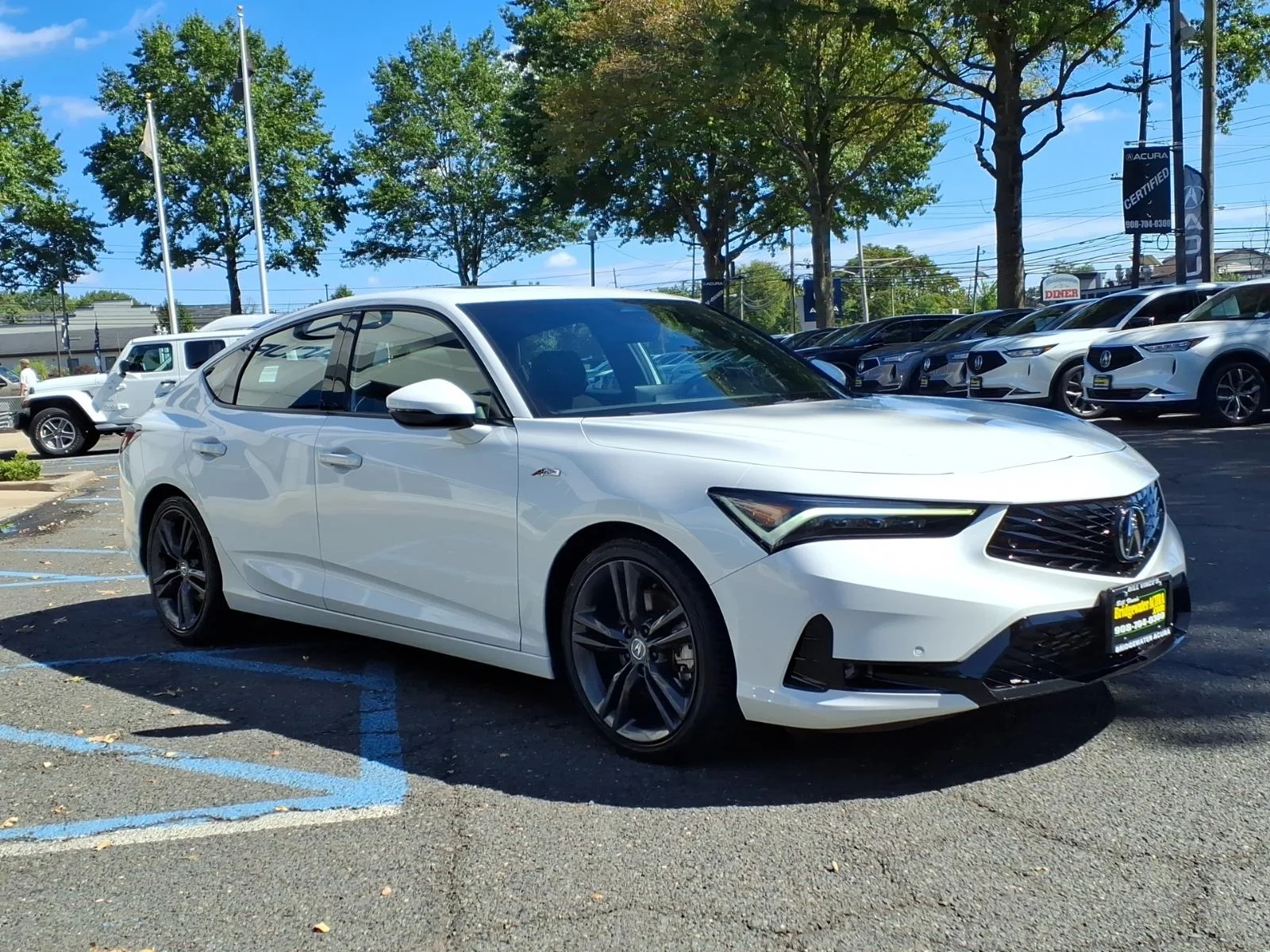 Used 2024 Platinum White Pearl Acura A-SPEC TECH image 3