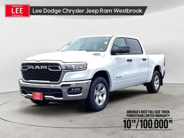 New 2026 Bright White Clearcoat Ram BIG HORN CREW CAB 4X4 5