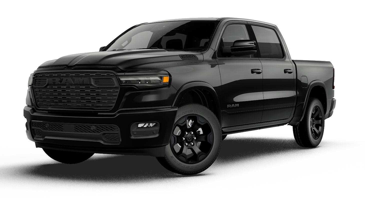 New 2027 Diamond Black Crystal Pearl-Coat Exterior Paint RAM Big Horn/Lone Star image 12