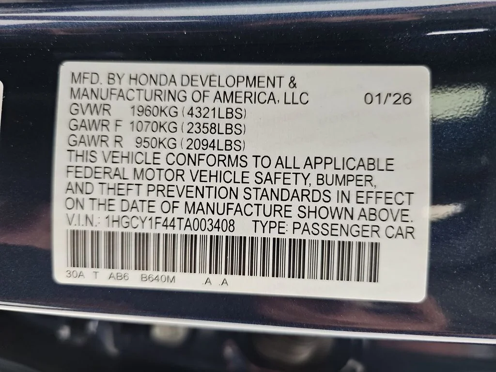 New 2026 Canyon River Blue Metallic Honda SE image 39