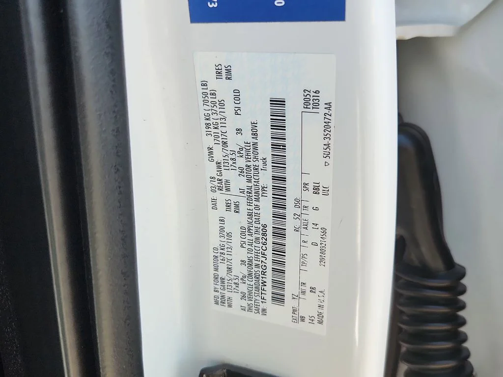 Used 2018 White Ford Raptor image 21