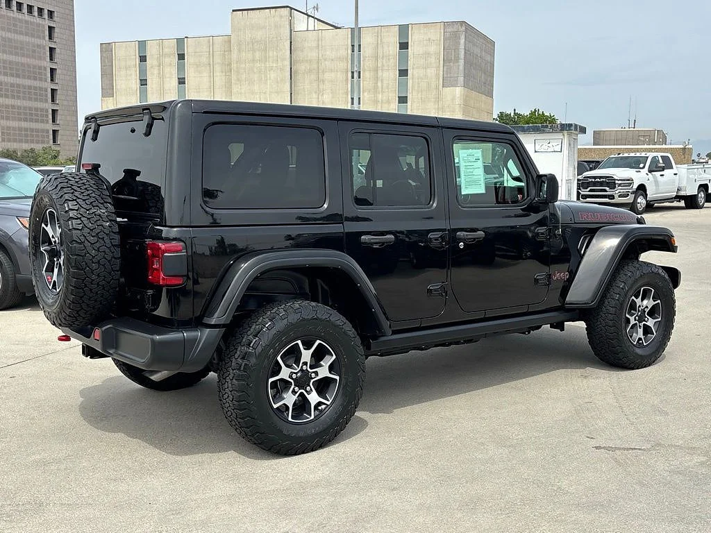 Used 2022 Black Clear Coat Jeep Rubicon image 3