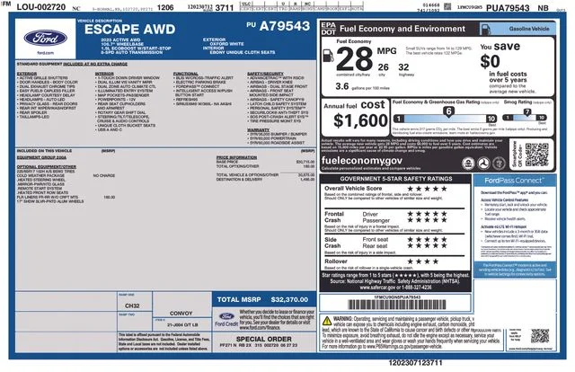 Used 2023 White Ford Active image 49