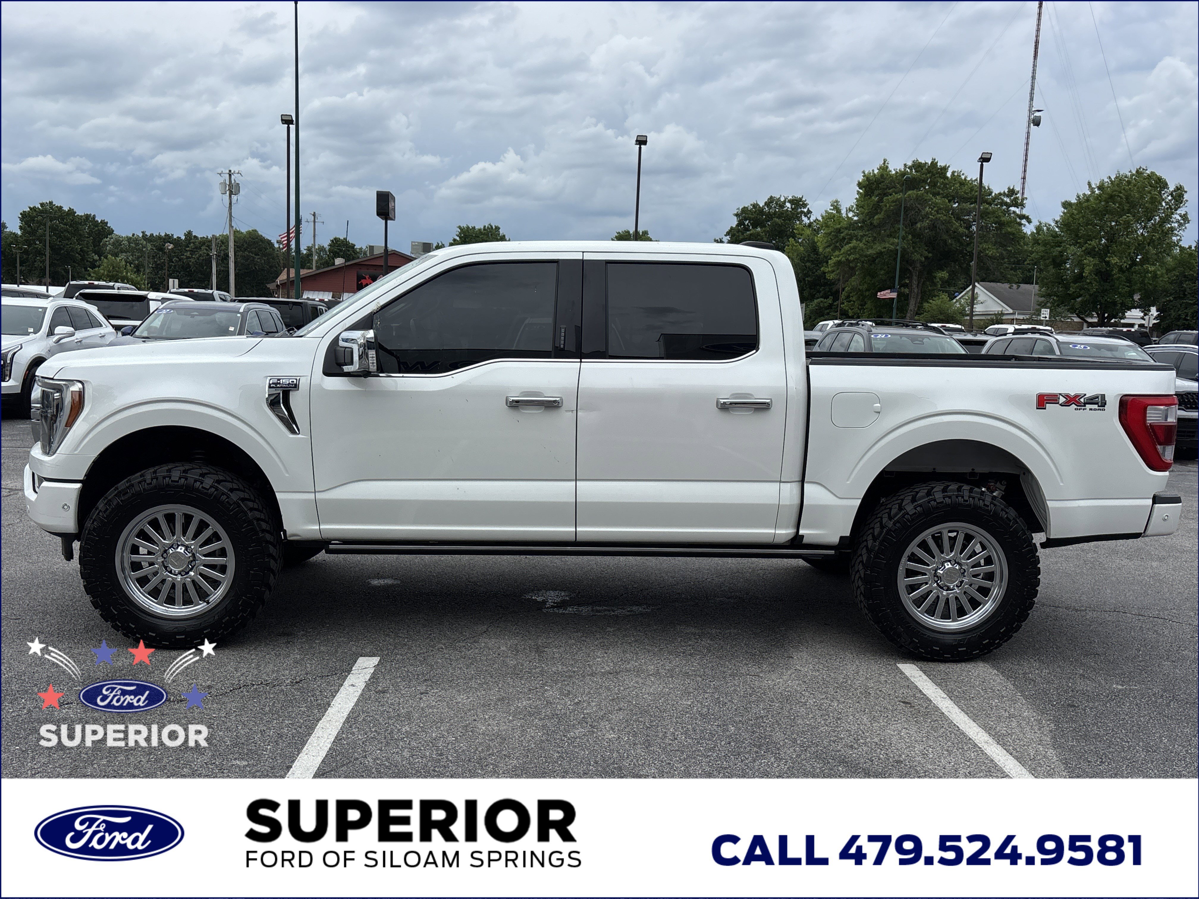 Used 2023 Star White Metallic Tri-Coat Ford Platinum 4WD image 9