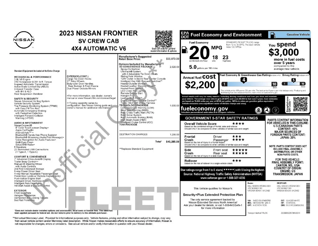 Used 2023 White Nissan SV image 2