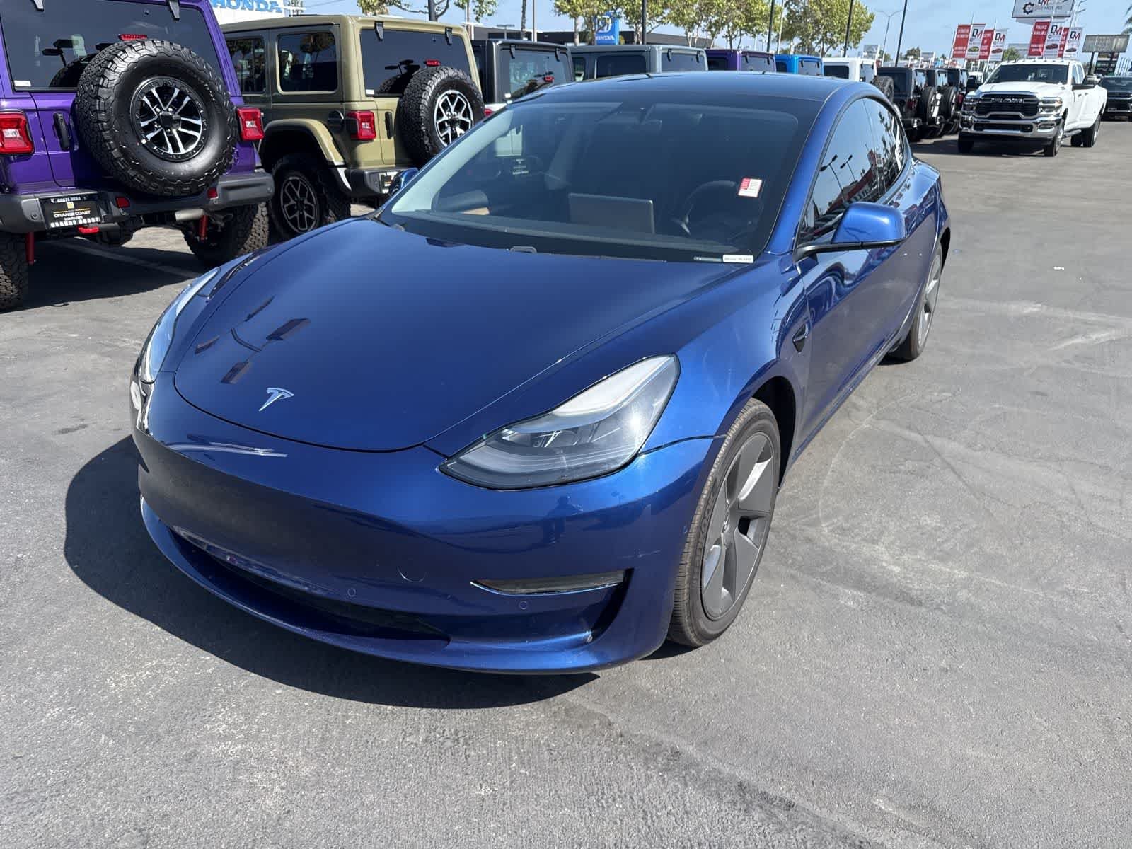 Used 2021 Tesla Model 3 Base with VIN 5YJ3E1EBXMF009259 for sale in Costa Mesa, CA