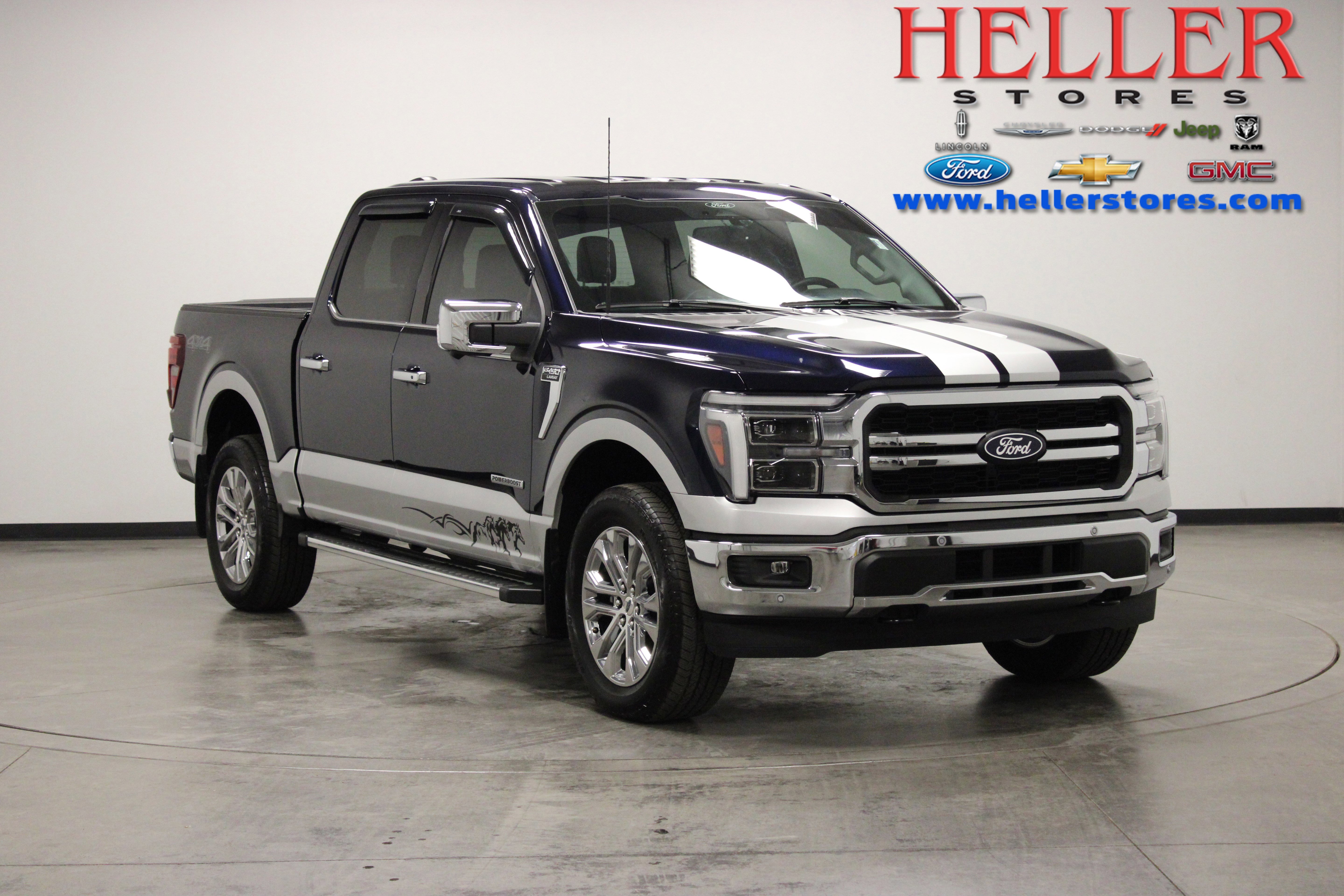 Used 2025 Antimatter Blue Metallic Ford LARIAT image 1