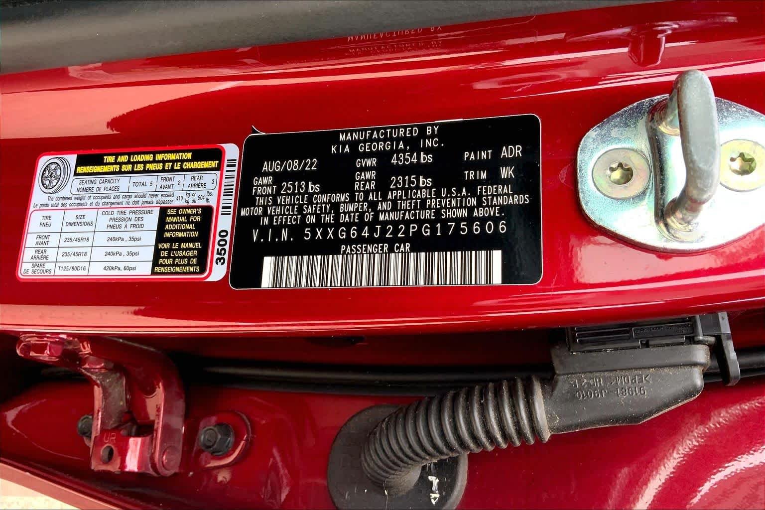 Used 2023 Passion Red Kia GT-Line image 36
