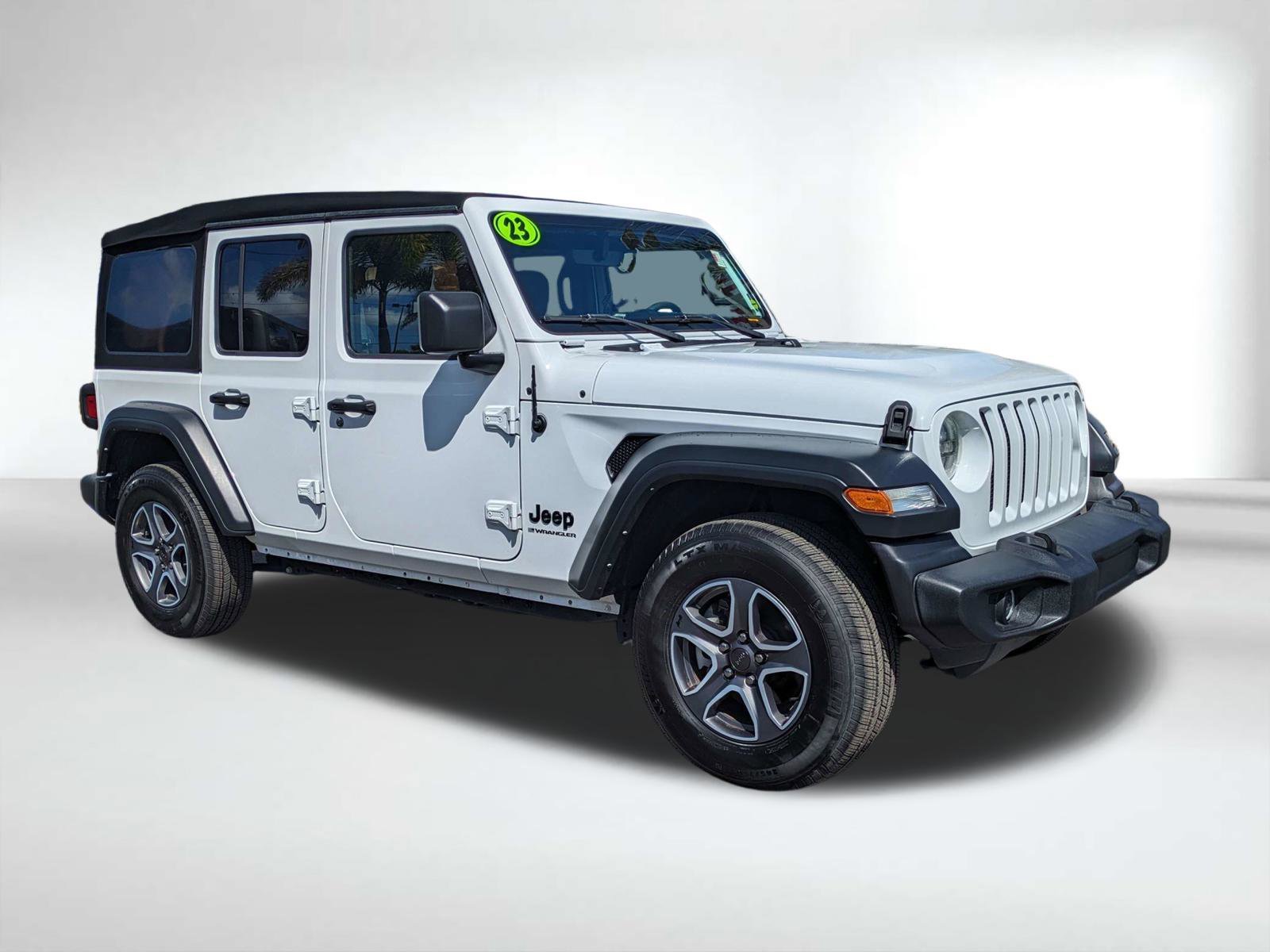 Used 2023 White Jeep Sport S image 2