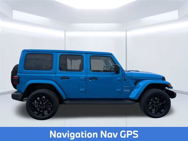 Used 2022 Blue Jeep Unlimited Sahara 4xe image 8