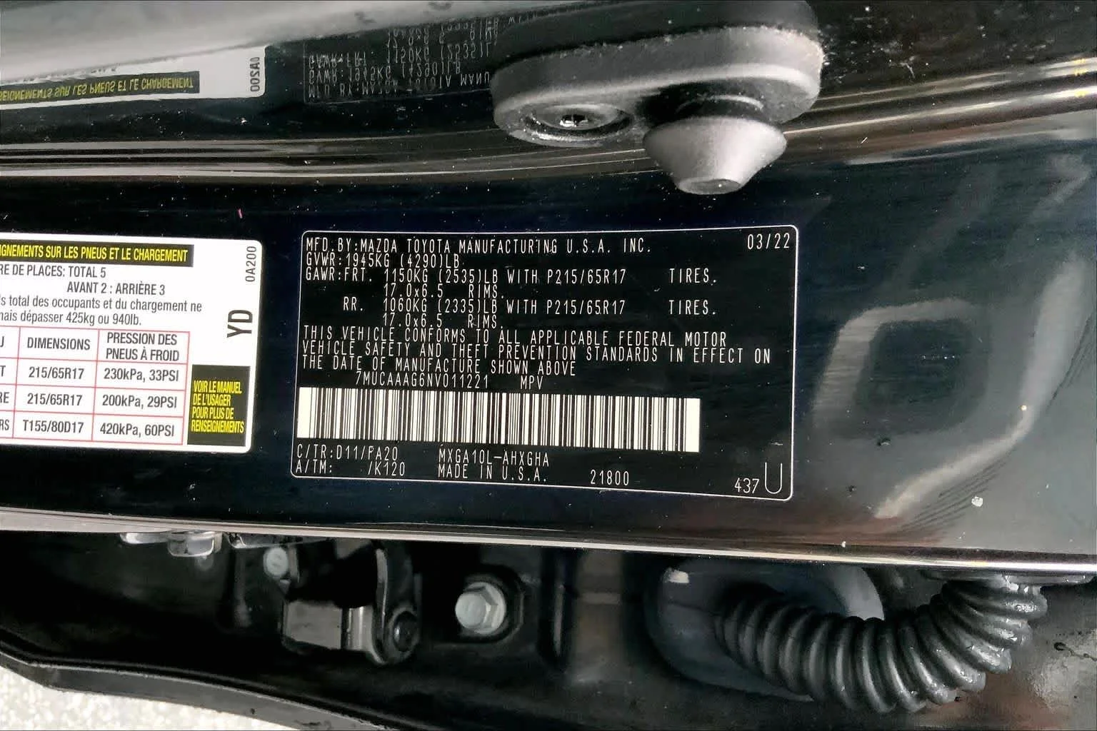 Used 2022 Jet Black Toyota LE image 31