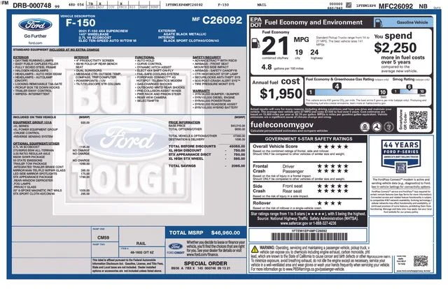 Used 2021 Black Ford XL image 37