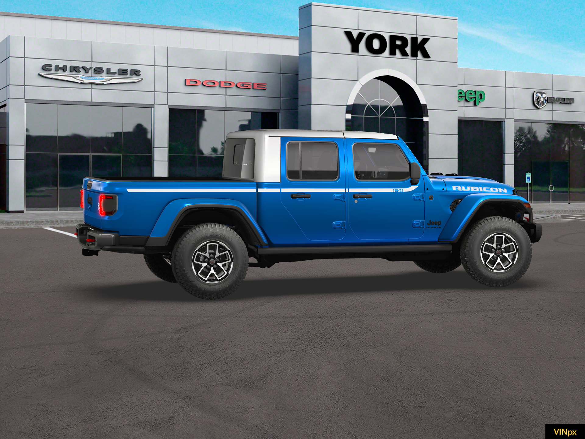 New 2026 Hydro Blue Pearl-Coat Exterior Paint Jeep Rubicon image 27